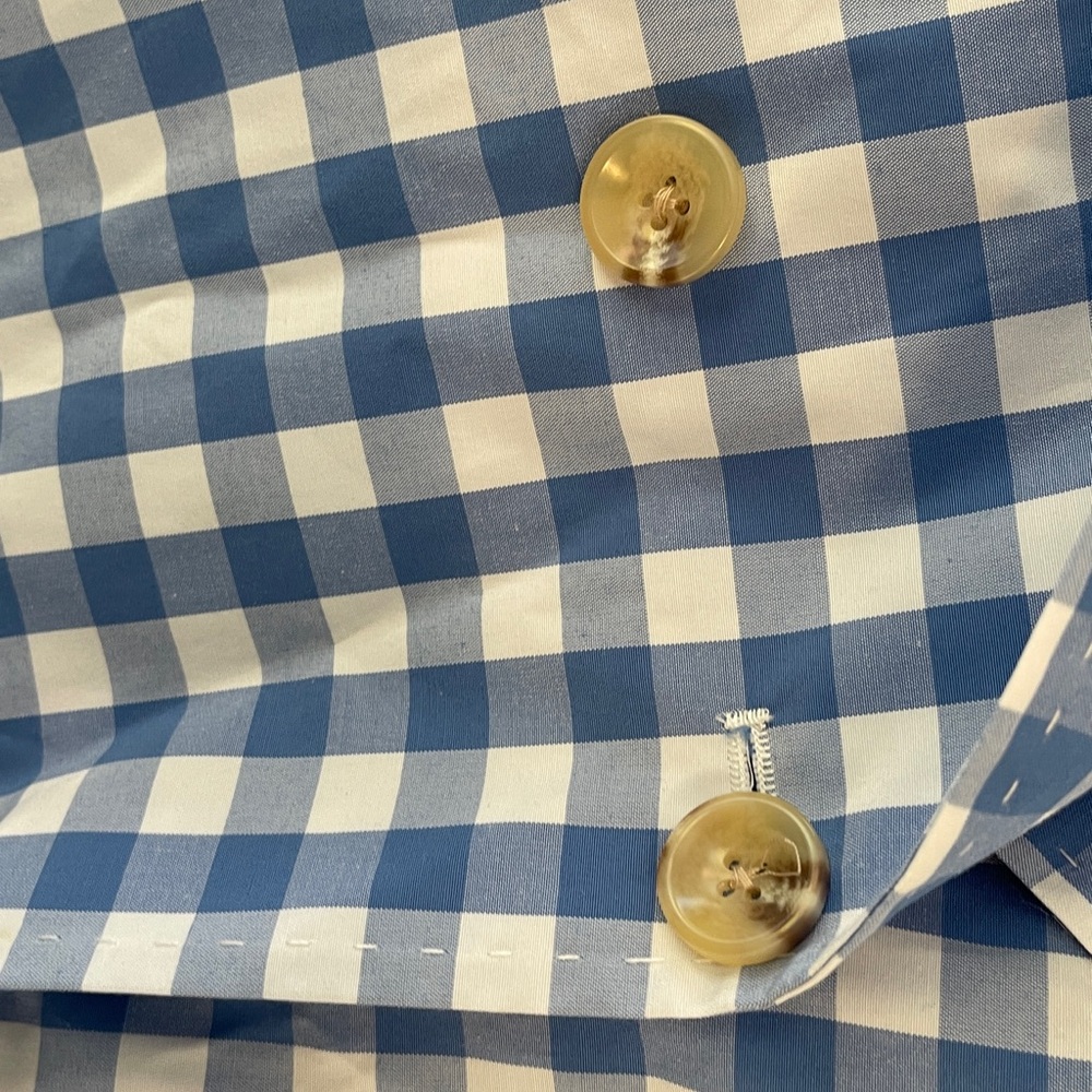 St. John's Bay Blue and White Plaid Blazer - Picture 8 of 16